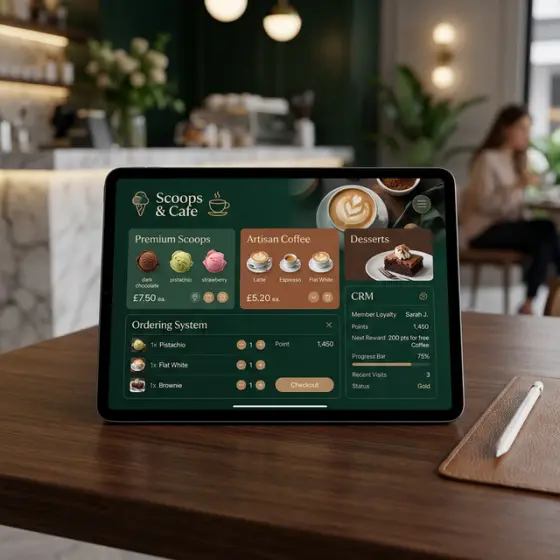 Scoops & Cafe Website